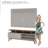 Rack Com Painel Para TV até 65 Arizona 1.6 Gelius Off White/Madeirado