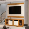 Rack Com Painel Para TV 60 Polegadas 160cm Carrara Legacy EDN Cedro/Off White