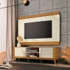 Rack Com Painel Legacy 160cm Para TV 60 Polegadas EDN Off White/Cedro