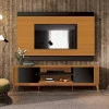 Rack Com Painel Legacy 2.0 Para TV 75 Polegadas EDN Preto/Cedro