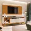 Rack Com Painel Para TV 65 Pol Merlot 180 EDN Off White/Cedro