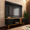 Rack com Painel Para TV 60 Polegadas 180cm Prism 1.8 Patrimar Preto/Cinamomo