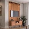 Rack Pequeno Retro 136cm Para TV 50 Polegadas River 1.36 Lukaliam Jequitiba