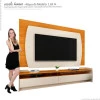 Rack com Painel TV 65 Polegadas Sublime 1.8 Com LED Gelius Off White/Naturale