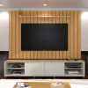 Painel TV Ripado 260cm Para TV 75 Polegadas Brise 2.6 EDN Freijo