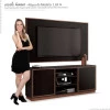 Rack Com Painel Van Gogh Para TV 58 Polegadas EDN Preto