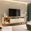 Rack Sala Para TV até 65 Polegadas Merlot 180 EDN Off White/Cedro