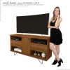 Rack Bancada Para TV 55 Polegadas 5353 JB Bechara Caramelo