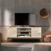 Rack Para Sala de TV 60 Polegadas 160cm Titan EDN Off White