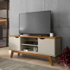 Rack Para TV Sala 55 Polegadas 140cm Prism 1.4 Patrimar Off White/Cinamomo