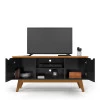 Rack Para TV Sala 46 Polegadas 140cm Prism 1.4 Patrimar Preto/Cinamomo