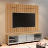 Rack Com Painel Ripado Brise TV 75 Polegadas 218cm Thor 2.2 EDN Freijo/Fendi