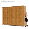 Guarda Roupa Casal 6 Portas 4 Gavetas 273cm x 240cm Absolut Gelius Madeirado