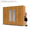 Guarda Roupa Casal Com Espelho 6 Portas 273cm x 240cm Absolut Gelius Madeirado