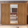Guarda Roupa Casal Portas de Correr 271cm com Espelho Espanha RV Móveis Cinamomo