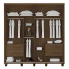 Guarda Roupa Casal 228cm Portas de Correr Monte Carlo RV Móveis Freijo