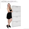 Sapateira 4 Portas Basculante Anne Mirarack Branco