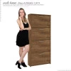 Sapateira 4 Portas Basculante Anne Mirarack Canela