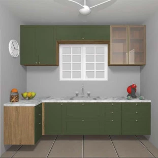 Projeto Cozinha Modulada 2 Ambientes Ariane Robel Hanover/Salvia