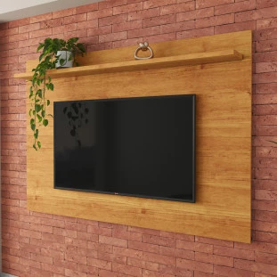 Painel  Para TV 160cm Quarto Sala Para TV 60 Sirius 1.6 Patrimar Cinamomo