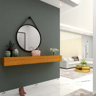 Aparador Rack Suspenso Sala 3 Gavetas 202cm Nobre Gelius Naturale