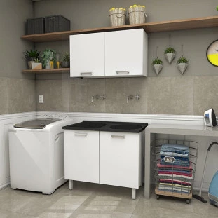Armário Aéreo Lavanderia Aço Max 100 Cozimax Branco