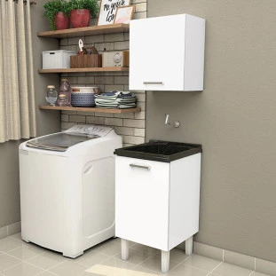 Armário Aéreo Lavanderia Aço Vênus 50 Cozimax Branco