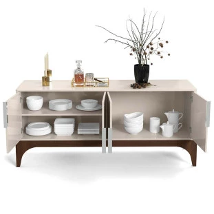Buffet Para Sala de Jantar Amalfi Lukaliam Off White/Noce