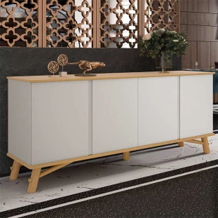 Buffet Sala Jantar 190cm 4 Portas Norman EDN Fendi/Freijo