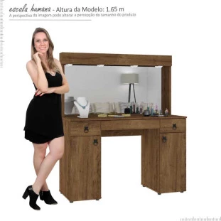 Penteadeira Camarim Lady Mirarack Canela