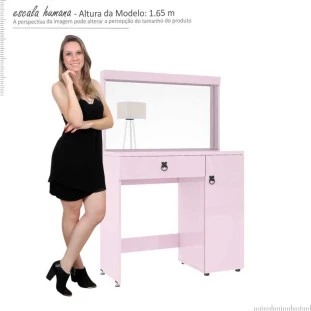 Penteadeira Camarim Lola Mirarack Rosa