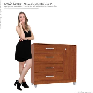 Cômoda com Sapateira Florence Mirarack Ipê