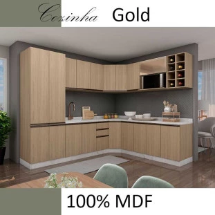 Módulo Armário Aéreo Nicho Micro-Omdas 68x70 100% MDF Cozinha Modulada Gold Robel Hanover/Hanover