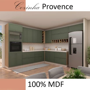 Placa de Fechamento 80cm 100% MDF 79,5 x 67,2 Cozinha Modulada Robel Salvia