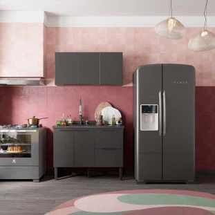 Cozinha Completa de Madeira Gabinete Para Pia 120cm e Armário Aéreo Cisne Cozimax Preto