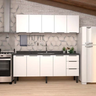 Armário Aéreo de Cozinha Aço 5 Portas Júpiter 200 Cozimax Branco