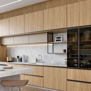 Módulo Aéreo Nicho 68x80x56cm Sem Porta 100% MDF Cozinha Modulada Robel Hanover