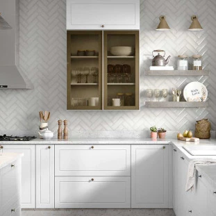 Módulo Balcao 40cm 1 Porta 100% MDF Cozinha Modulada Provence Robel Branco/Branco Matte