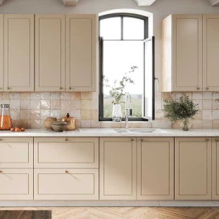 Módulo Balcao 40cm 1 Porta 100% MDF Cozinha Modulada Provence Robel Fendi/Fendi Matte