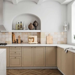 Módulo Balcao 35cm 3 Gavetas 100% MDF Cozinha Modulada Provence Robel Fendi/Fendi Matte