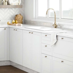 Módulo Balcão 30cm Sem Porta 100% MDF Cozinha Modulada Robel Branco