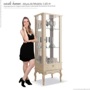 Cristaleira Retrô Condessa EDN Off White