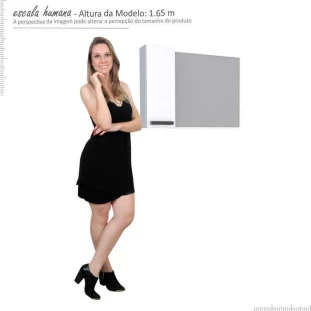 Espelho Para Banheiro Aço Damasco 80 Cozimax Branco