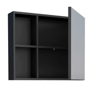 Espelho Para Banheiro Aço Ameixa 60 Cozimax Preto