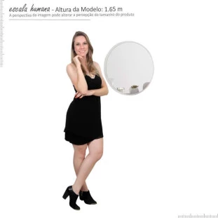 Espelho Decorativo Parede Maitê Fabrimoveis Off White