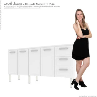 Gabinete de Pia 200 Apolo Flat 3G Cozimax Branco