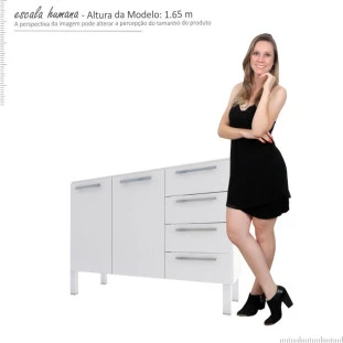 Gabinete de Pia 120 Vênus Flat 4G Cozimax Branco