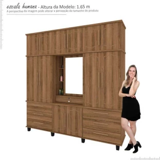 Guarda Roupa 12 Portas Diamante Capelinha Fabrimoveis Freijo