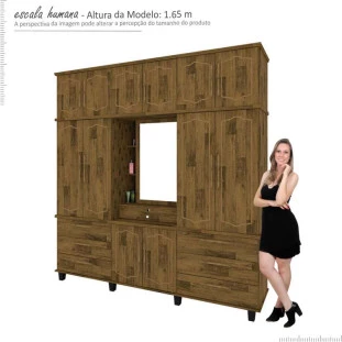 Guarda Roupa 12 Portas Diamante Capelinha Fabrimoveis Madeirado