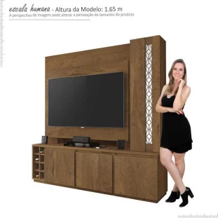 Estante Home Para TV até 55 Capri EDN Naturale